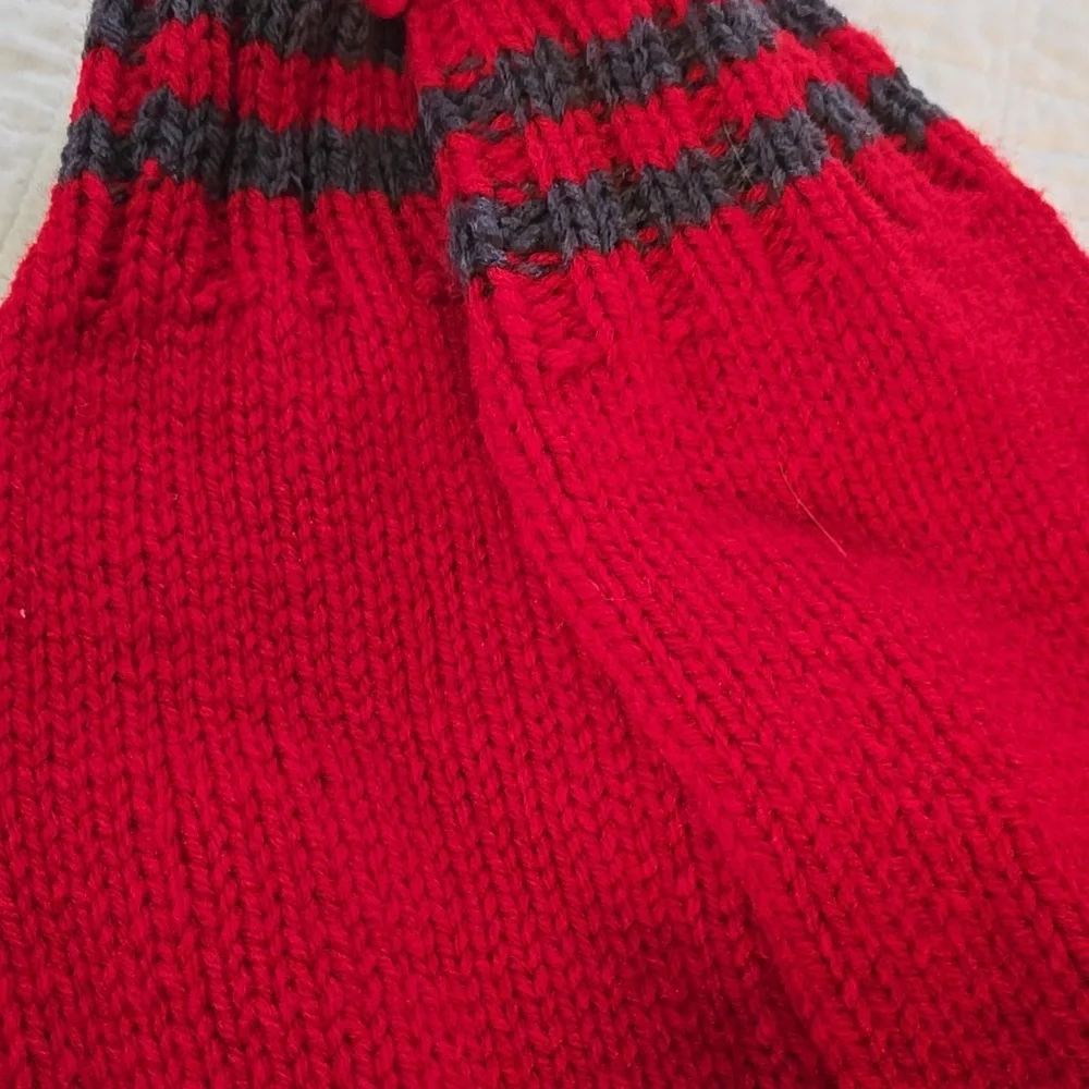 Hand Knit Maine Boot Socks Unisex Winter Warmth Handmade In Maine Two Pairs